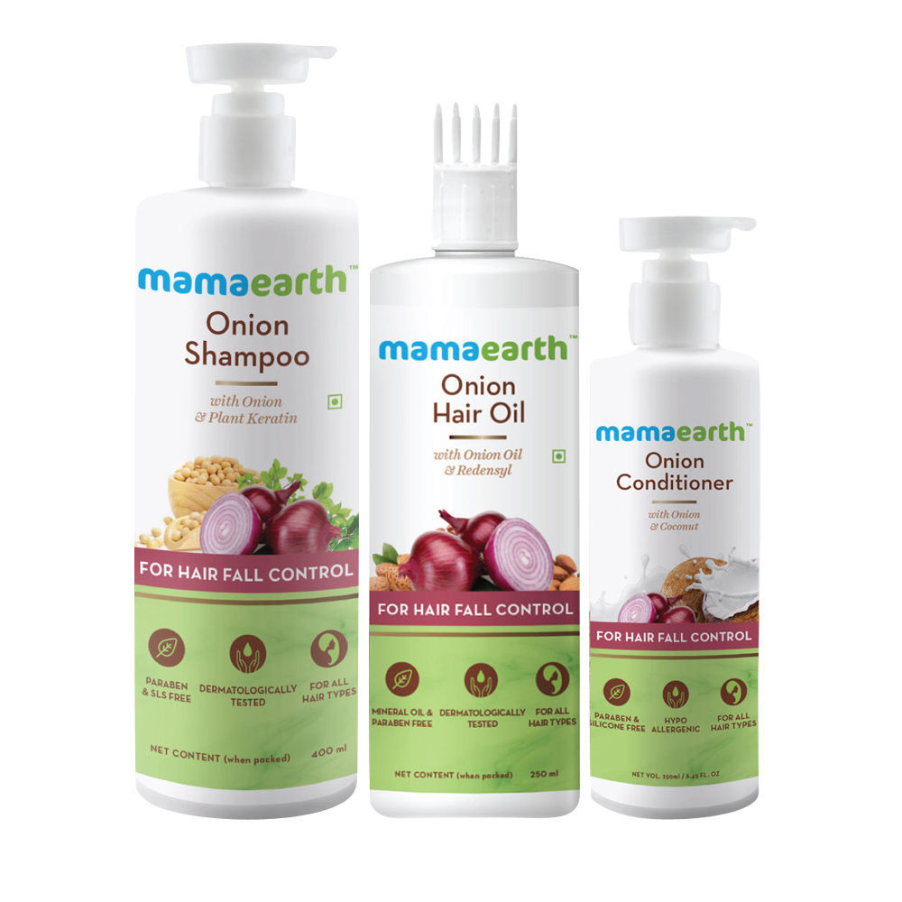Mamaearth Anti Hair Loss Kit Oil Shampoo Conditioner  Tonic   Amazonin Beauty