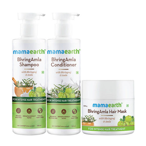 Mamaearth BhringAmla Antihair Fall Spa Kit: Buy Mamaearth BhringAmla Antihair  Fall Spa Kit Online at Best Price in India | Nykaa