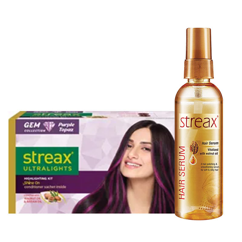 Streax Ultralight Purple Topaz + Walnut Serum: Buy Streax Ultralight Purple Topaz + Walnut Serum Online at Best Price in India | NykaaMan Streax Ultralight Purple Topaz + Walnut Serum: Buy Streax Ultralight Purple Topaz + Walnut Serum Online at Best Price in India | NykaaMan