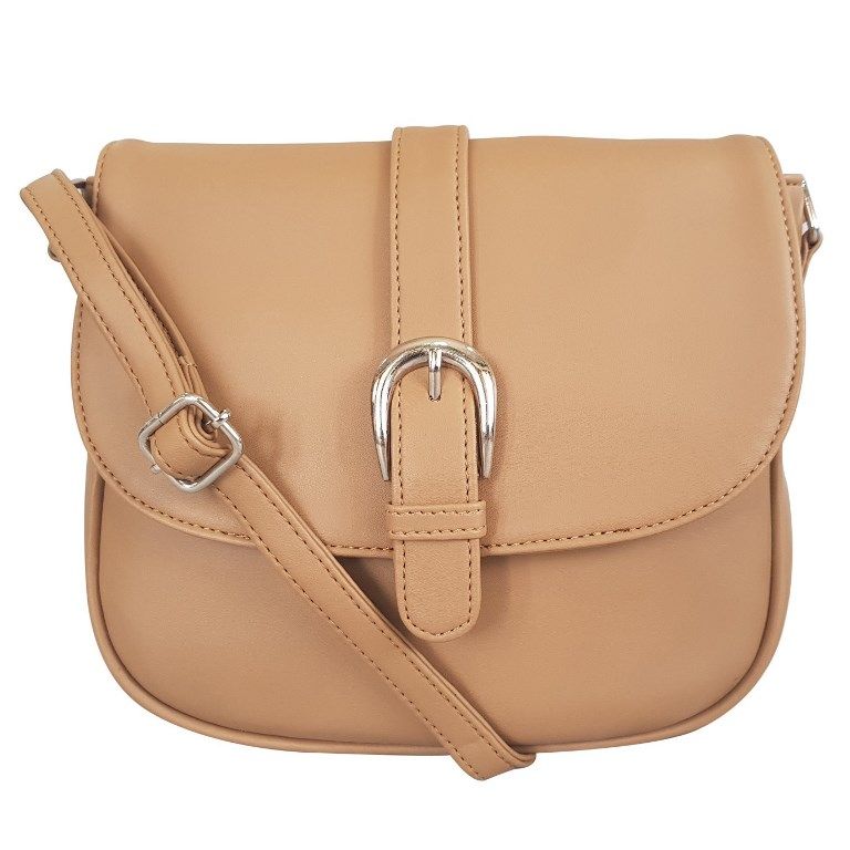 khaki sling bag