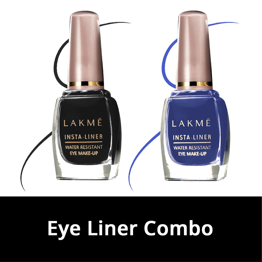 Lakme Insta Eyeliner Combo - Black and Blue