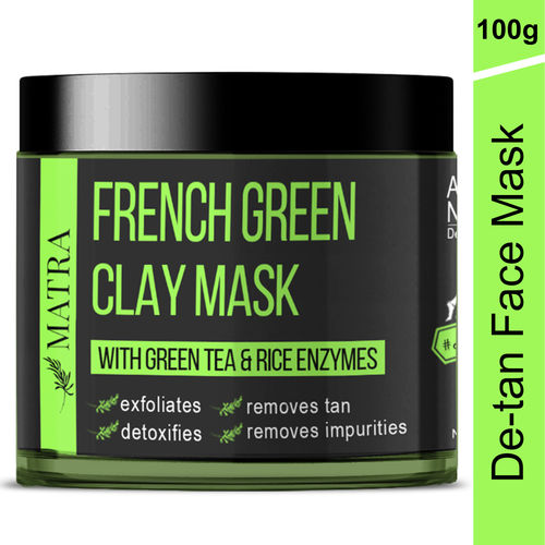 Matra French Green Clay Mask With Green Tea Rice Enzymes Buy Matra French Green Clay Mask With Green Tea Rice Enzymes Online At Best Price In India Nykaa