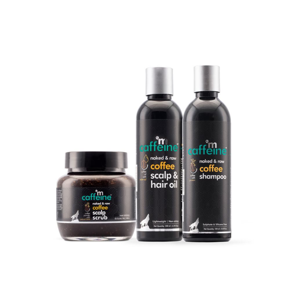 mCaffeine Naked & Raw Coffee Scalp & Hair Oil, | Boosts Hair Growth |  Redensyl & Argan Oil | All Hair Types | Non Sticky & Lightweight Hair Oil -  Price in