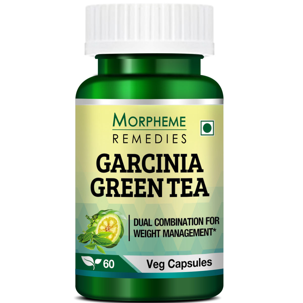 Morpheme Remedies Garcinia Cambogia Green Tea -Dual Combinations For Weight Management - 500mg Extract