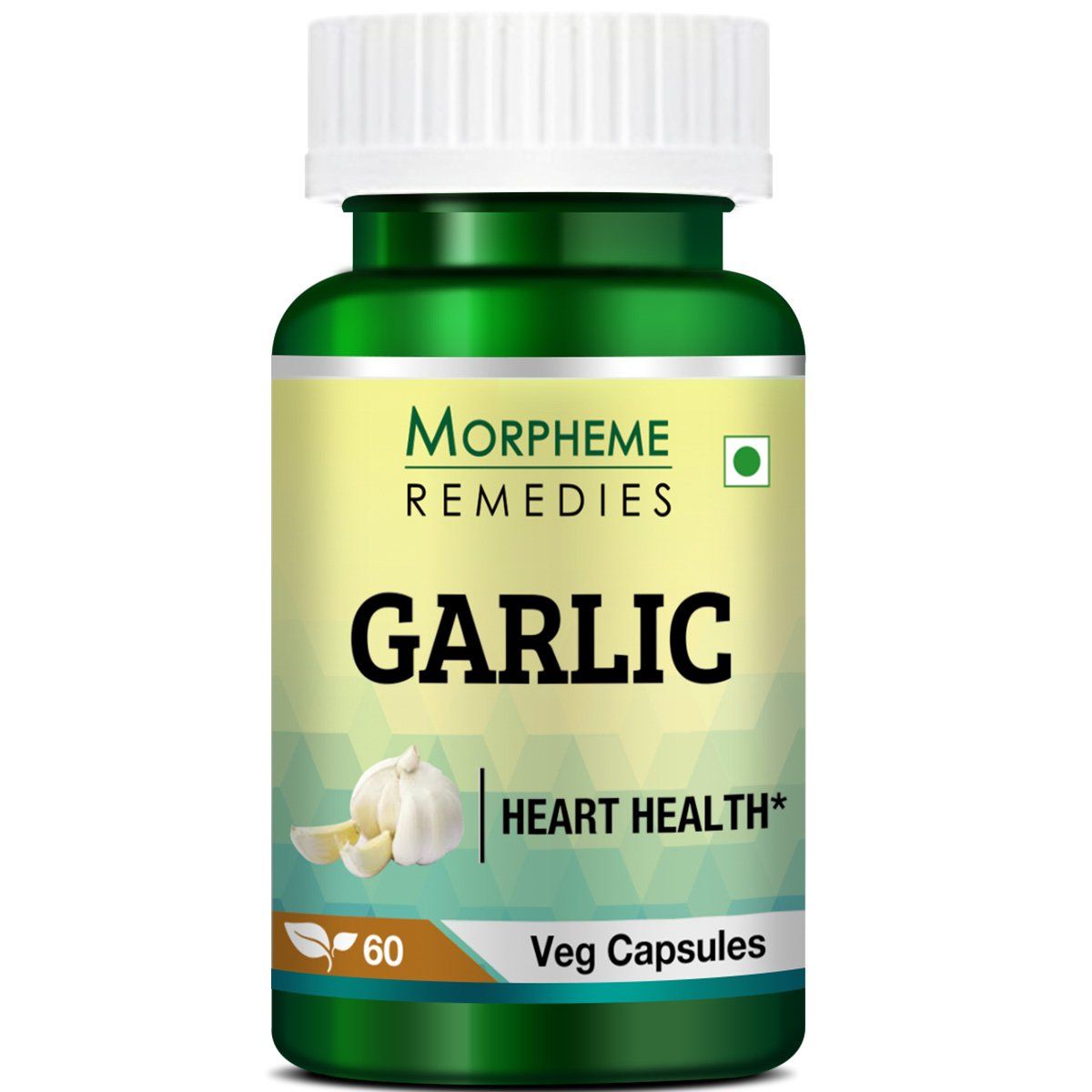 Morpheme Remedies Garlic Capsules for Heart Health - 500mg Extract