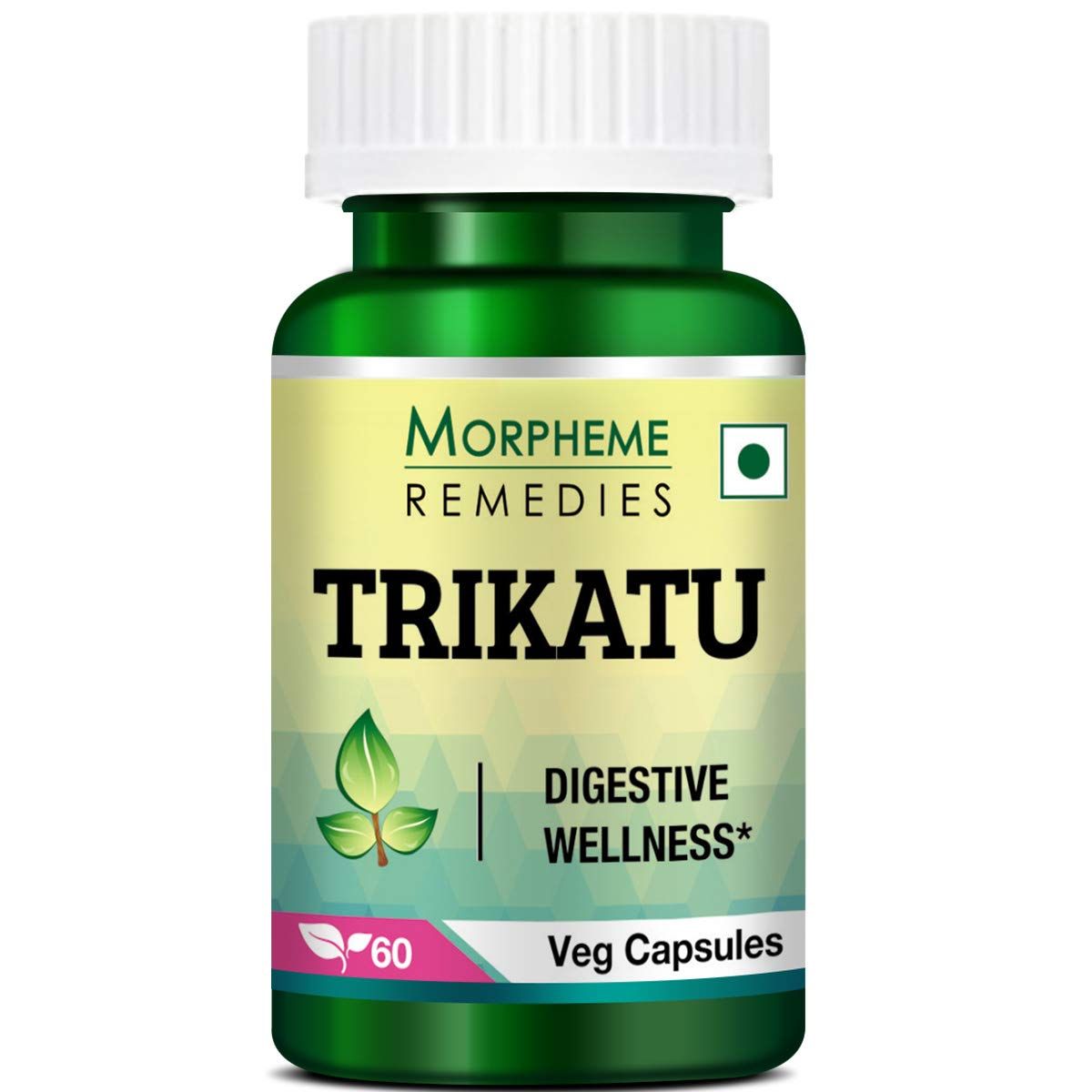 Morpheme Remedies Trikatu Capsules for Digestive Wellness - 500mg Extract