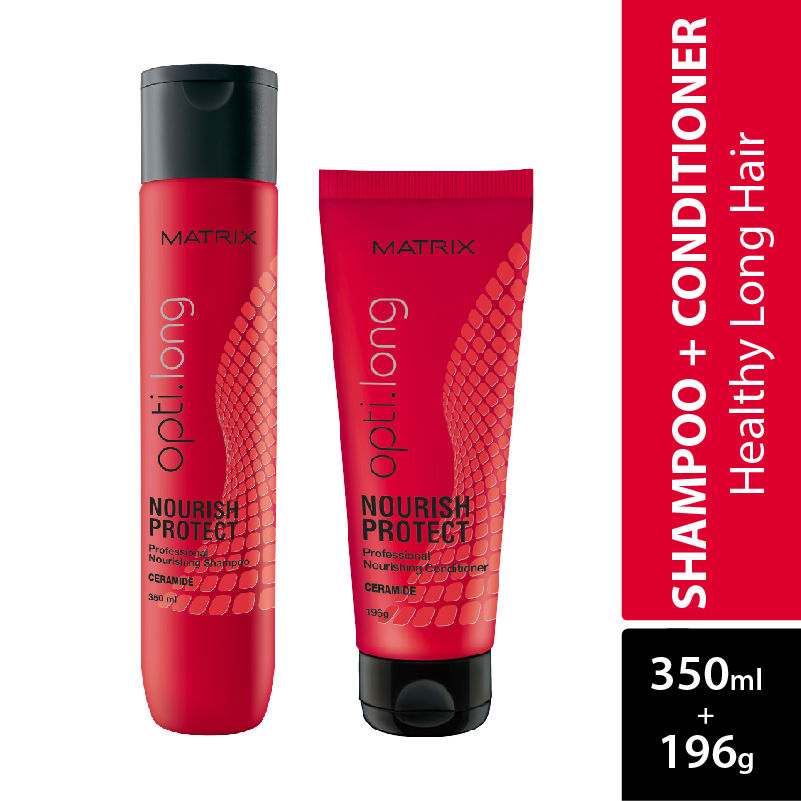 Matrix Opti Long Nourish Protect Nourishing Shampoo Ceramide 350ml & Conditioner 196g