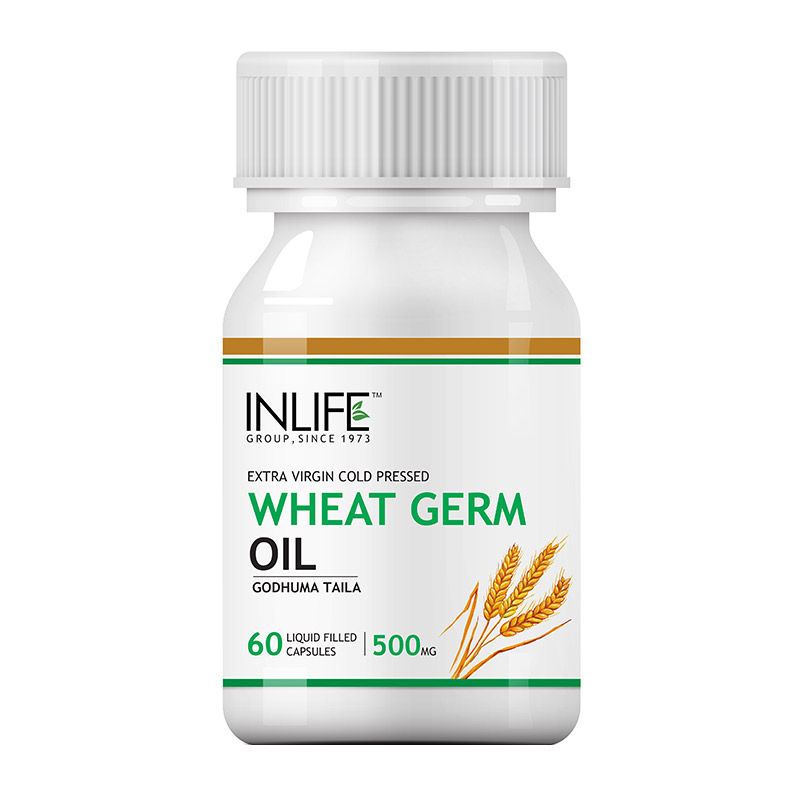 INLIFE Wheat Germ Oil (Godhuma Taila) - 500mg (60 Capsules)