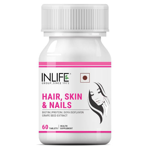 INLIFE Hair Skin Nails Supplement with Biotin Vitamins Minerals Amino Acids Hair  Growth for Men Women: Buy INLIFE Hair Skin Nails Supplement with Biotin  Vitamins Minerals Amino Acids Hair Growth for Men
