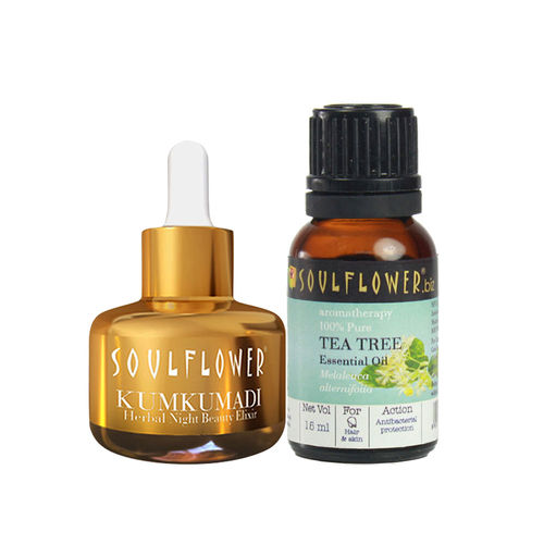 Soulflower Kumkumadi Elixir Tea Tree Essential Oil Combo Buy Soulflower Kumkumadi Elixir Tea Tree Essential Oil Combo Online At Best Price In India Nykaa The essential oil come at enticing offers to cushion your pocket. nykaa