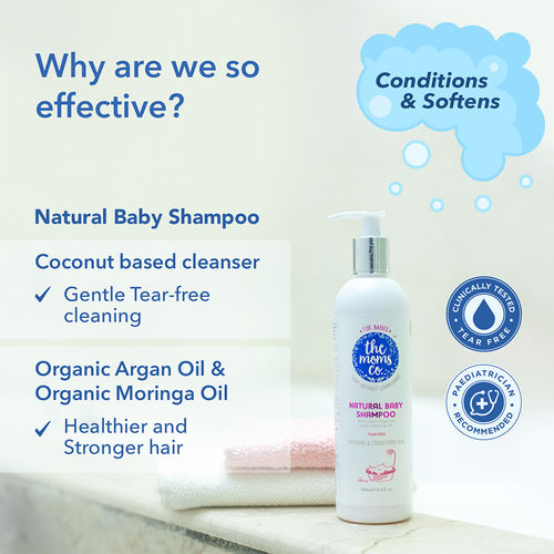 The Moms Co Natural Baby Shampoo Natural Hair Oil Buy The Moms Co Natural Baby Shampoo Natural Hair Oil Online At Best Price In India Nykaa