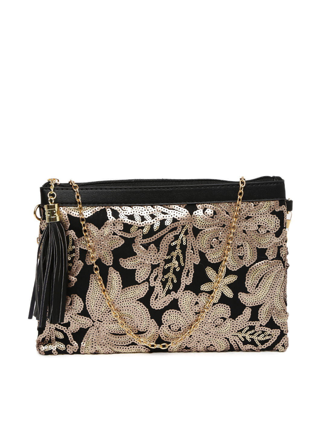 Buy Toniq Black Sequin Sequel Bag Online