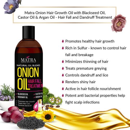 Matra Onion Hair Growth Oil For Hair Fall and Dandruff Treatment: Buy Matra  Onion Hair Growth Oil For Hair Fall and Dandruff Treatment Online at Best  Price in India | Nykaa