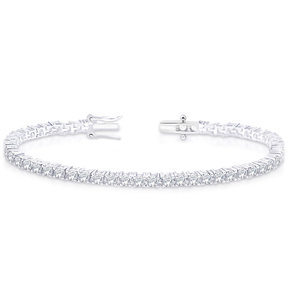 Purchase Online Sky Blue Silver Polish Diamond Bracelet
