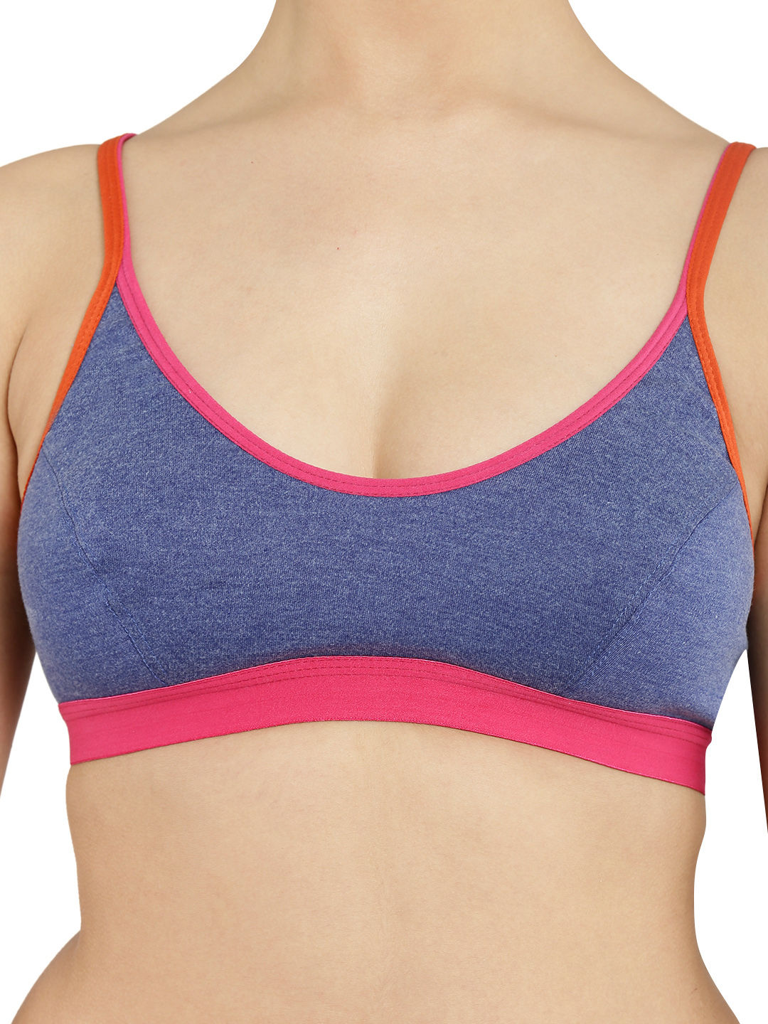 Floret Pack Of 3 Solid Sports Bra MultiColor Buy Floret Pack Of 3 Solid Sports Bra Multi