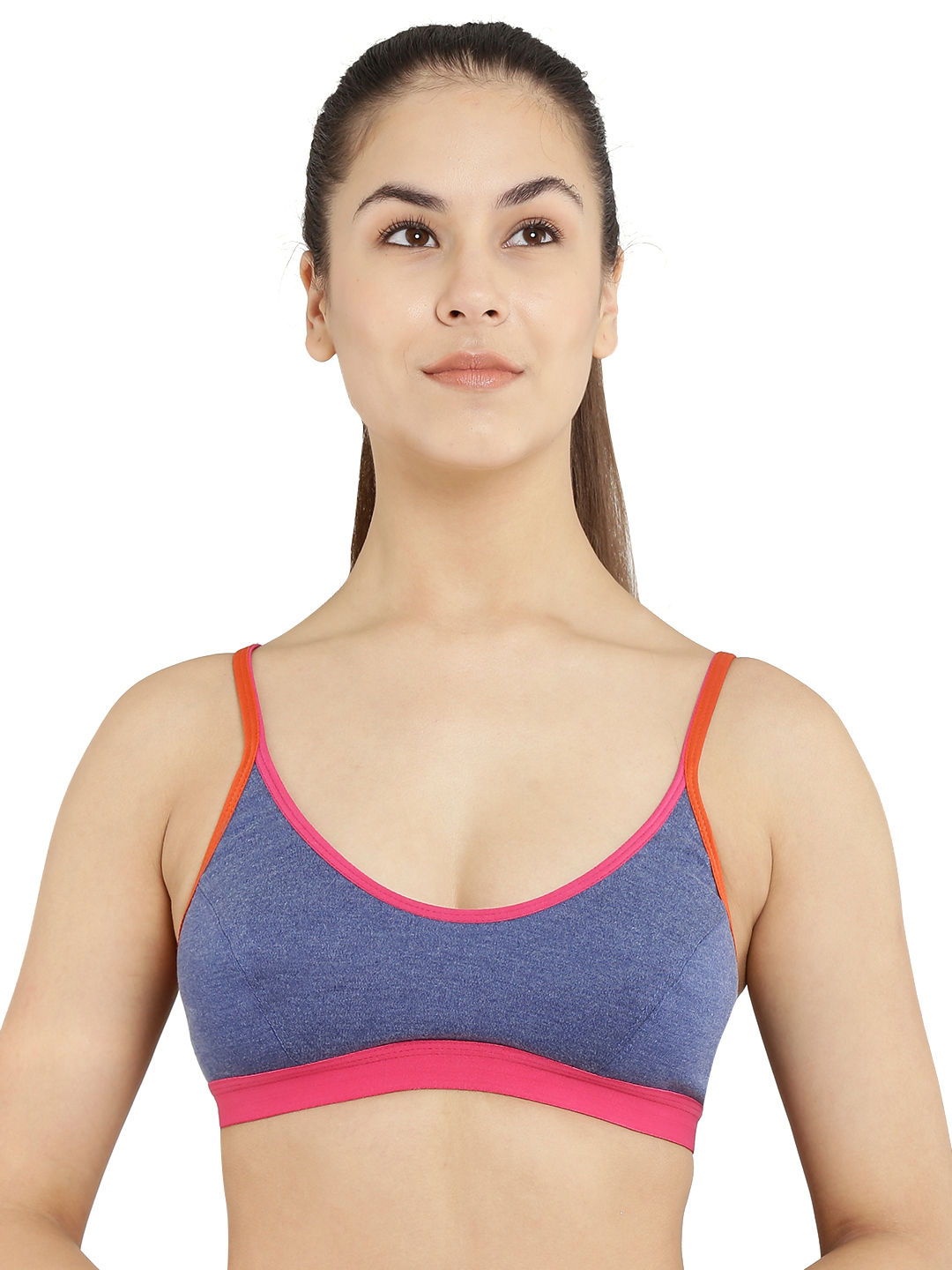 Floret Pack Of 3 Solid Sports Bra MultiColor Buy Floret Pack Of 3 Solid Sports Bra Multi