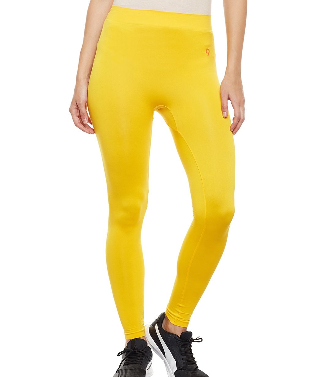 Buy Yellow Leggings for Women by Tag 7 Plus Online | Ajio.com