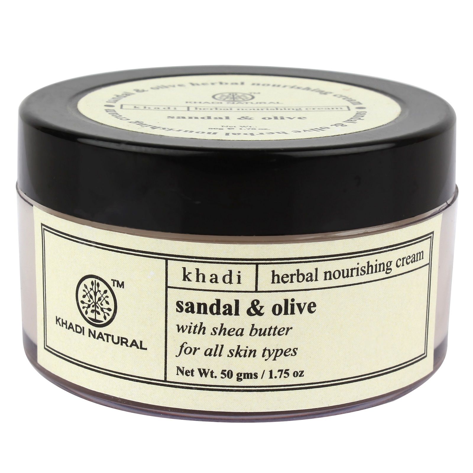 Khadi Natural Sandal & Olive Herbal Nourishing Cream With Shea Butter