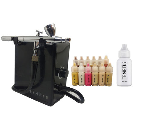 Temptu Air Deluxe Value Airbrush Kit | 34-Piece, Cordless Professional Airbrush Makeup System | Temptu Pro