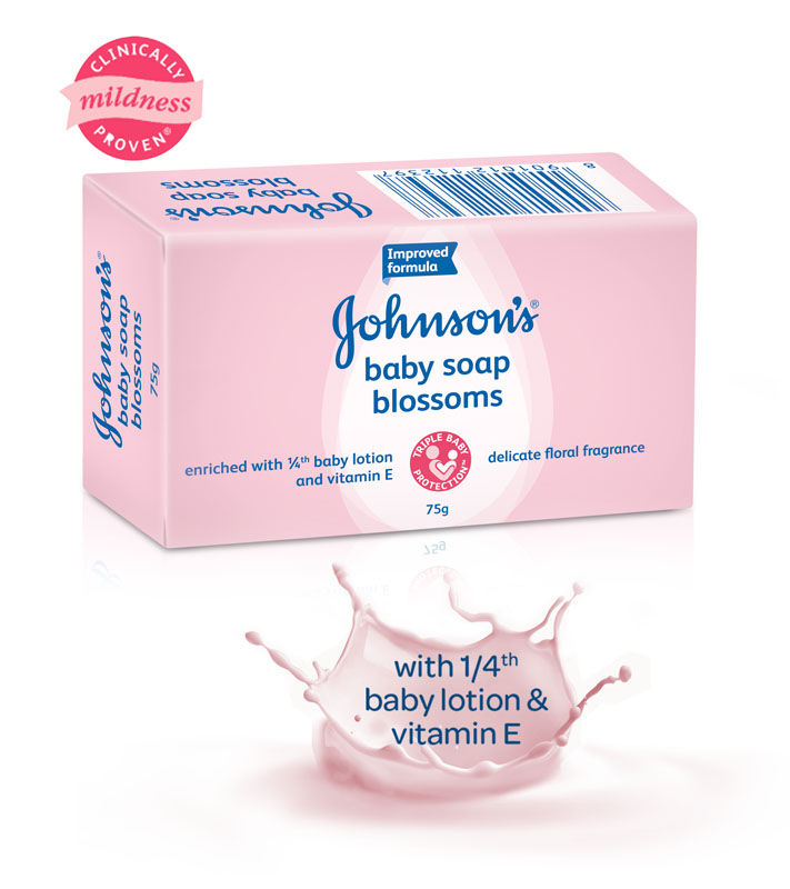 johnson baby soap pink colour
