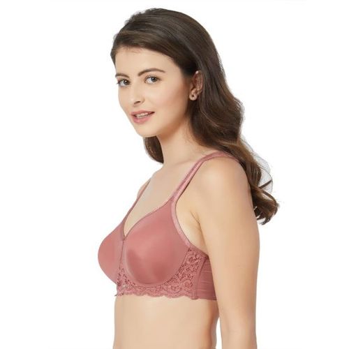 Buy Soie Double Layered Non-Wired Full Coverage Super Support Bra - Nude at  Rs.640 online