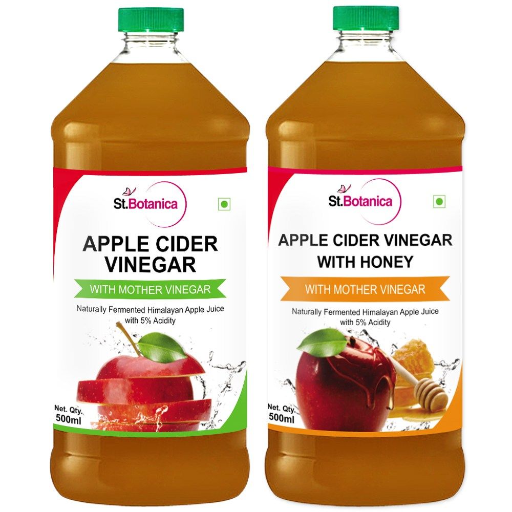 St.Botanica Apple Cider Vinegar With Honey + Apple Cider Vinegar