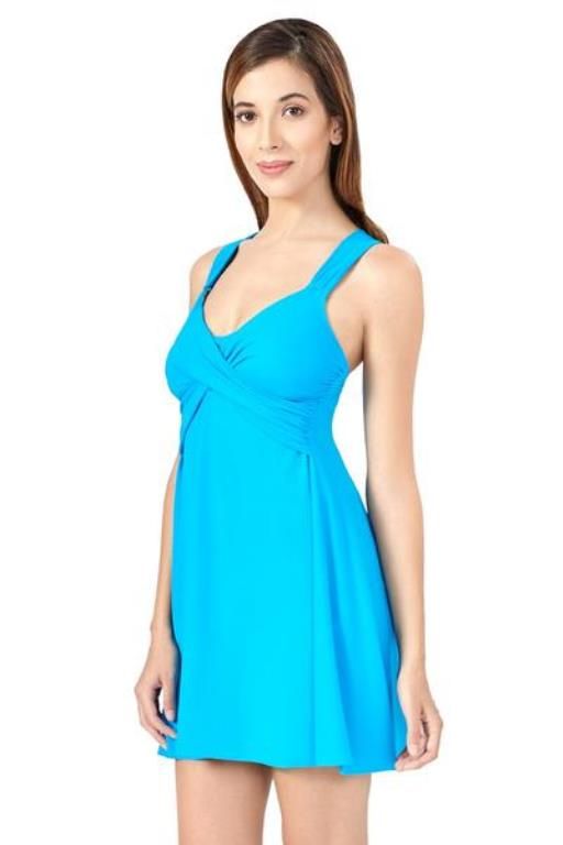 flared swim dress