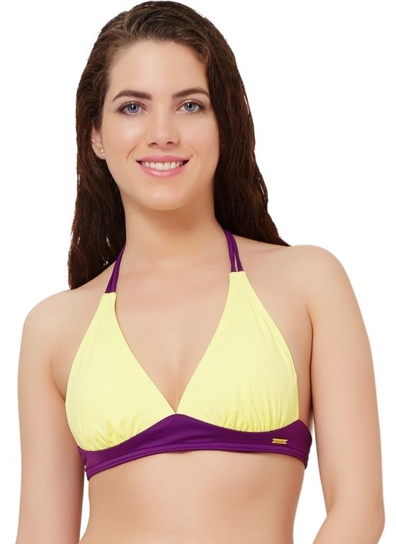 yellow halter top bikini