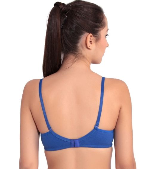Buy Floret Pack of 2 Solid Non-Wired Heavily Padded Push-Up Bra
