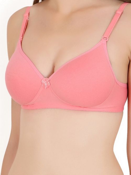 Buy Floret Pack Of 2 Solid Non Wired Heavily Padded Push Up Bra T3010_Nude  Skin_40B - Bra for Women 2486227