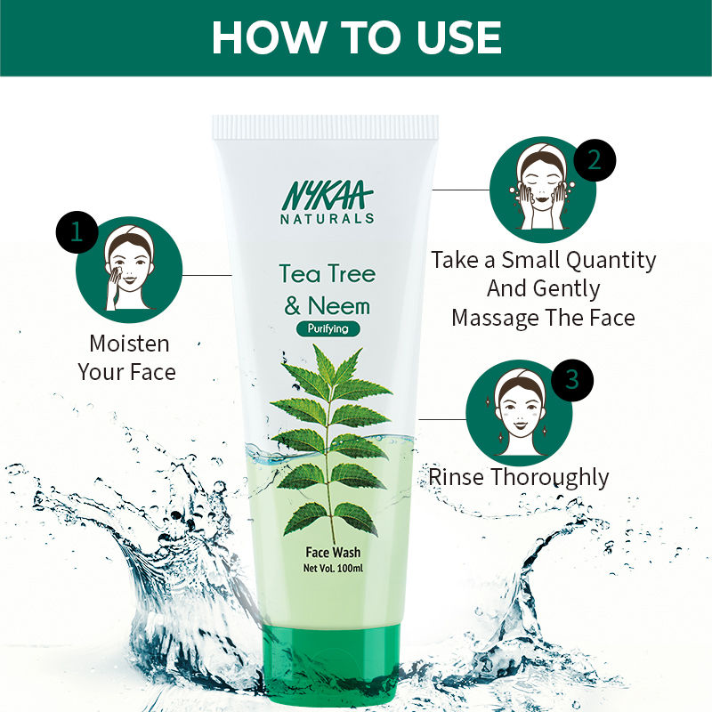 nykaa tea tree face wash