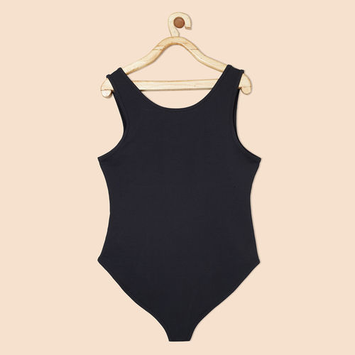 Buy Twenty Dresses By Nykaa Fashion XXD Basics I Feel Pretty Black Bodysuit  Online