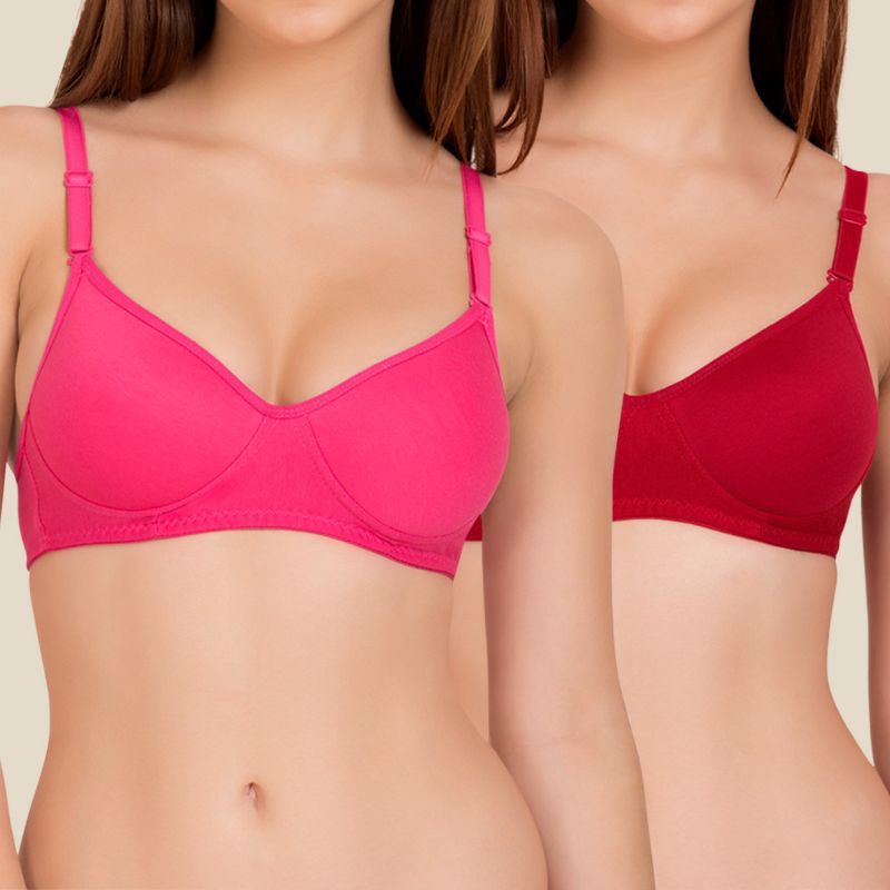 Selfcare Set Of 2 Sports Brapink & Red at Rs 349, Ladies Sports Bra in New  Delhi