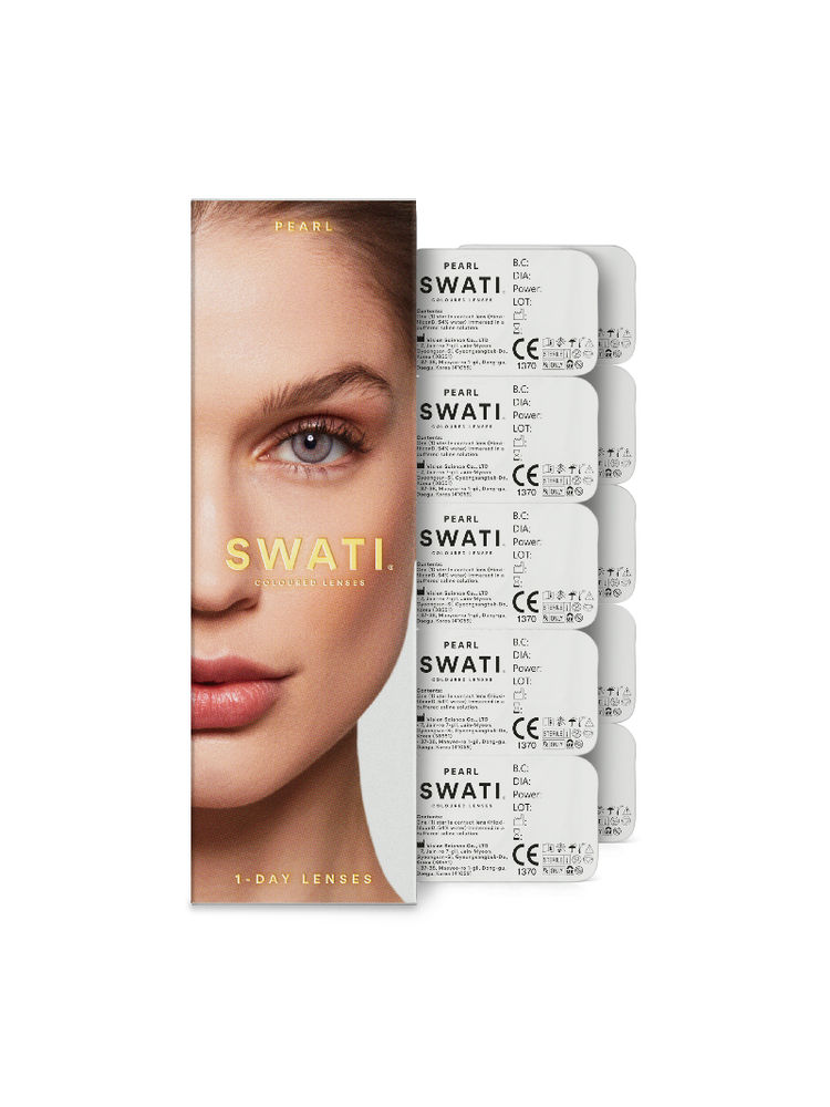 Swati Cosmetics Coloured Contact Lenses Pearl 1 Day Power -4.50-picture-13
