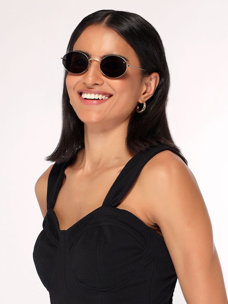 HASHTAG EYEWEAR Women Oval Black Sunglass-HTMS-1524762-C1 (39)-picture-28