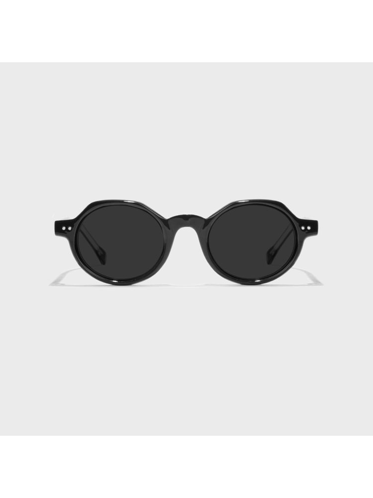 SAM AND MARSHALL 400% Uv Protection Acetate Round Shape Black Unisex Sunglasses-MALANA_BLACK_2913-picture-25