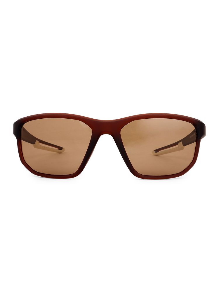 HASHTAG EYEWEAR Male Rectangle Brown Polarized Sunglass-SEWA-1361882-BRN (45)-image-26