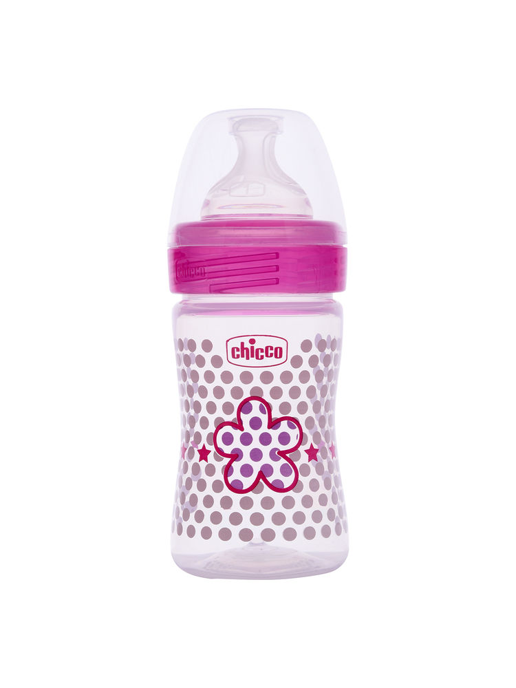Chicco Well Being Feeding Bottle - Pink