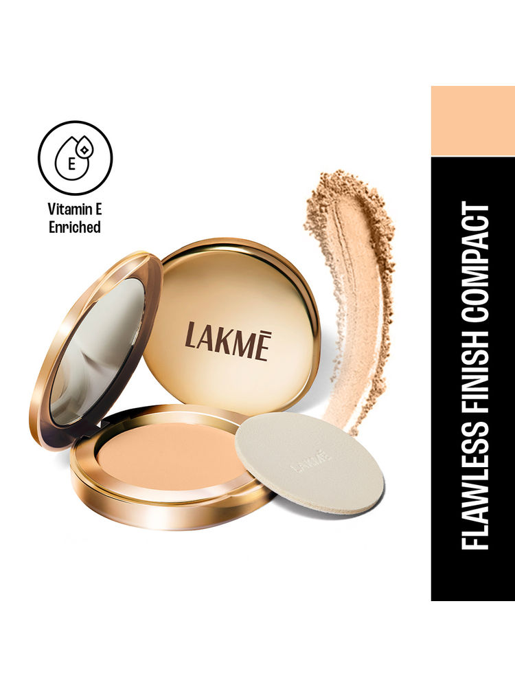 Lakme 9 To 5 Powerplay Matte Compact, Oil Control Formula, With Vitamin E