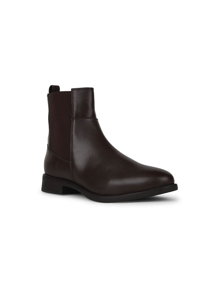 Bata Brown Women Ankle-Length Chelsea Boots-picture-13