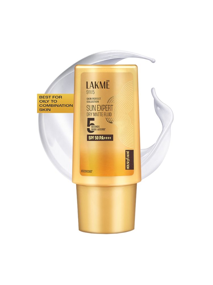 Lakme Sun Expert Dry Matte Fluid SPF 50++++ Sunscreen with 1% Niac & Ceramide for Oily Skin-image-47