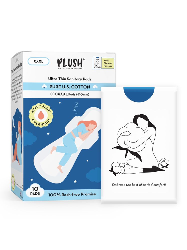 Plush Sanitary Pads 100% Cotton Rash-Free - 10XXXL-image-49