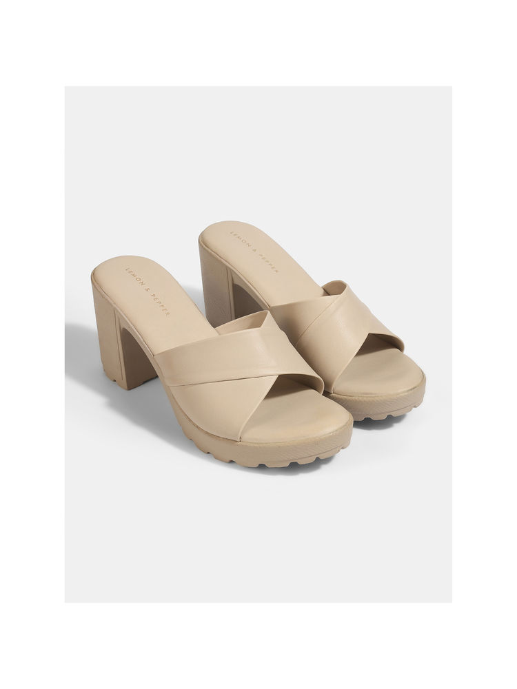 Lemon & Pepper Women Off White Casual Slide Heels-picture-21