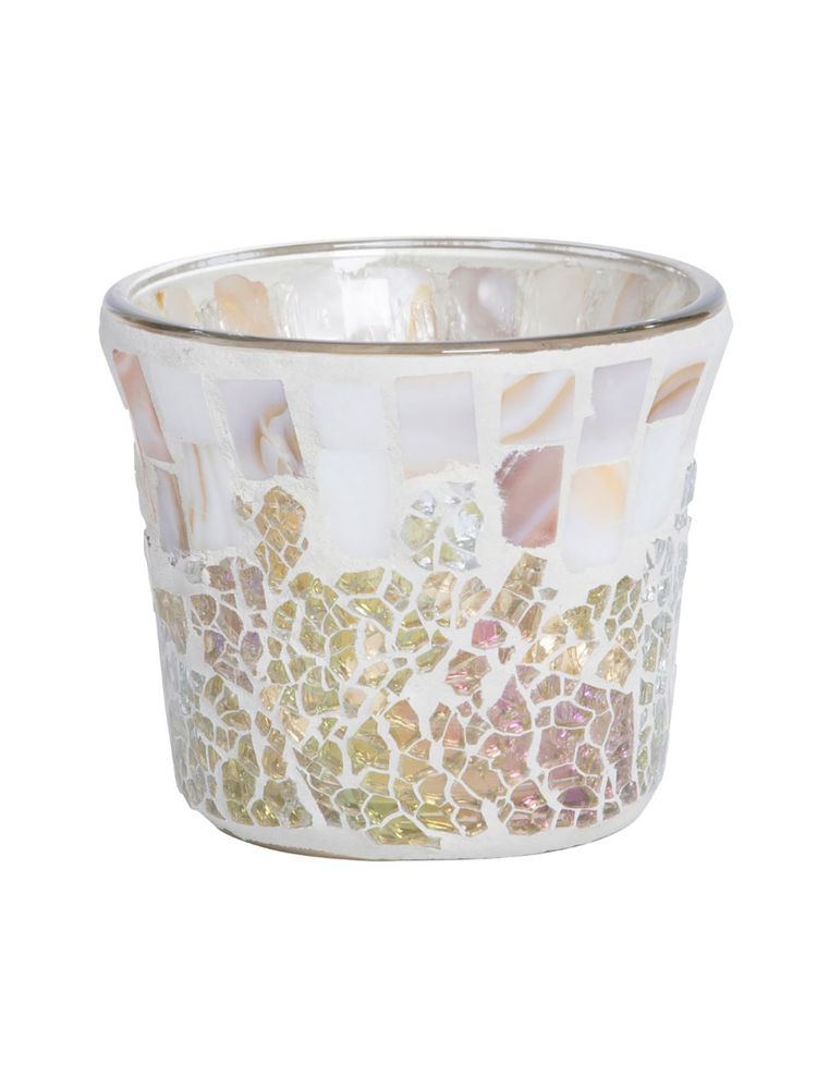 Yankee Candle Gold And Pearl Crackle Votive Holder-image-43