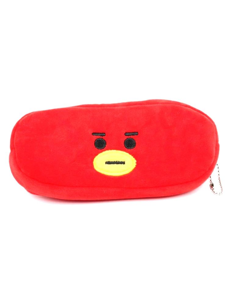 Awestuffs Red Tata Bts Character Pencil Pouch-image-30