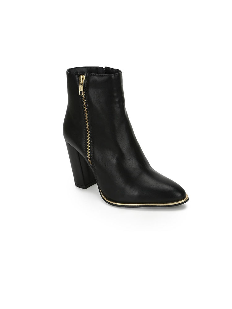 Truffle Collection Black Solid Boots