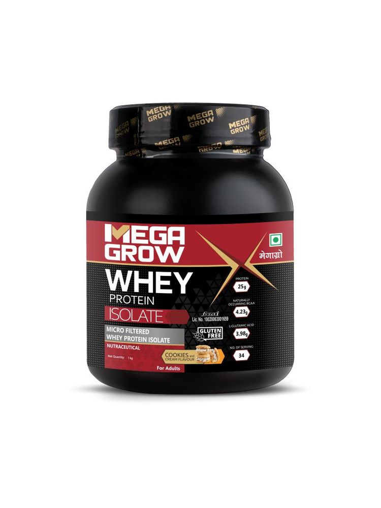 Megagrow Isolate Whey Protein Powder - Cookies And Cream-picture-14
