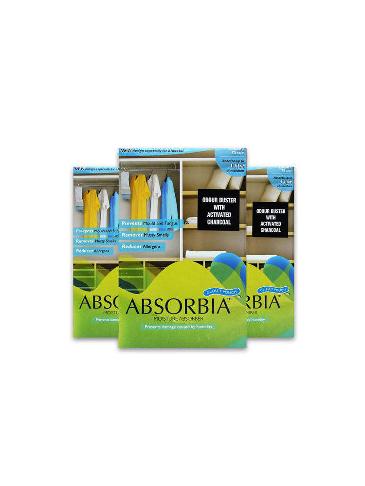 Absorbia Moisture Absorber Hanging Pouch with Activated Charcoal Family (800ml Each)-picture-20