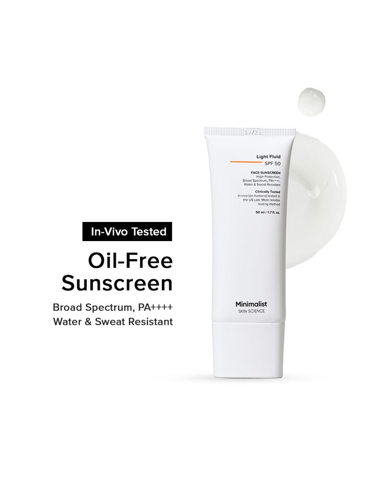 Minimalist Light Fluid SPF 50 Face Sunscreen