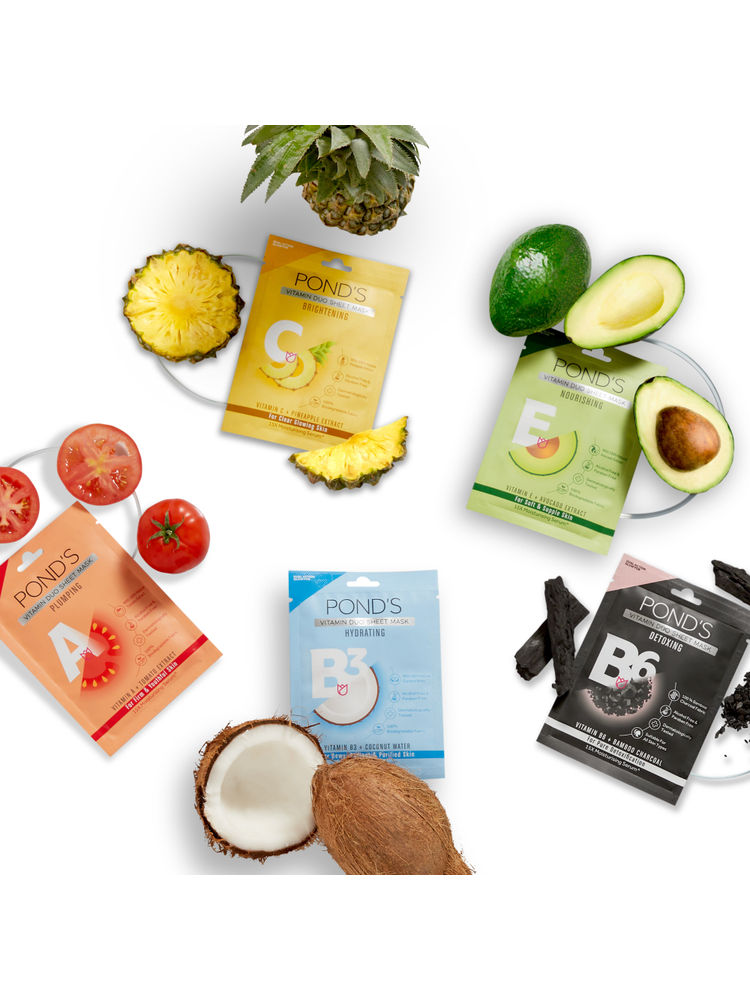 Ponds Vitamin With 100% Natural Extracts Sheet Mask